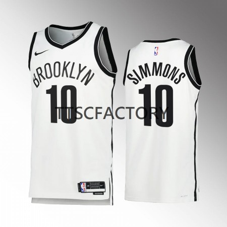 Dres Brooklyn Nets Ben Simmons 10 Nike 2022-23 Association Edition Bijela Swingman - Muške